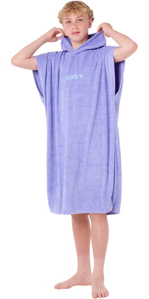 2026 Rip Curl Junior Brand Toalla Con Capucha 007BTO - Bright Blue